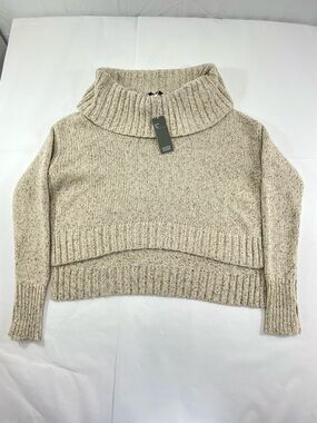 Eileen Fisher Women’s Size:XS Cashmere Turtleneck Cropped Sweater - Cream NWT